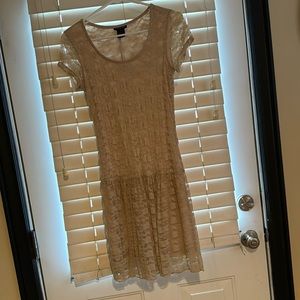 Cream lace dress